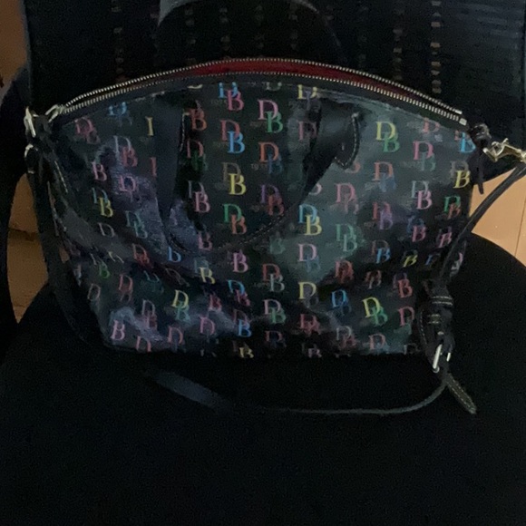 Dooney & Bourke Multicolor Logo Satchel - Picture 2 of 5